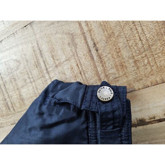 Polo Ralph Lauren Infant 18 Months Fleece Hooded Bomber Jacket Navy Blue Preppy - Picture 4 of 6